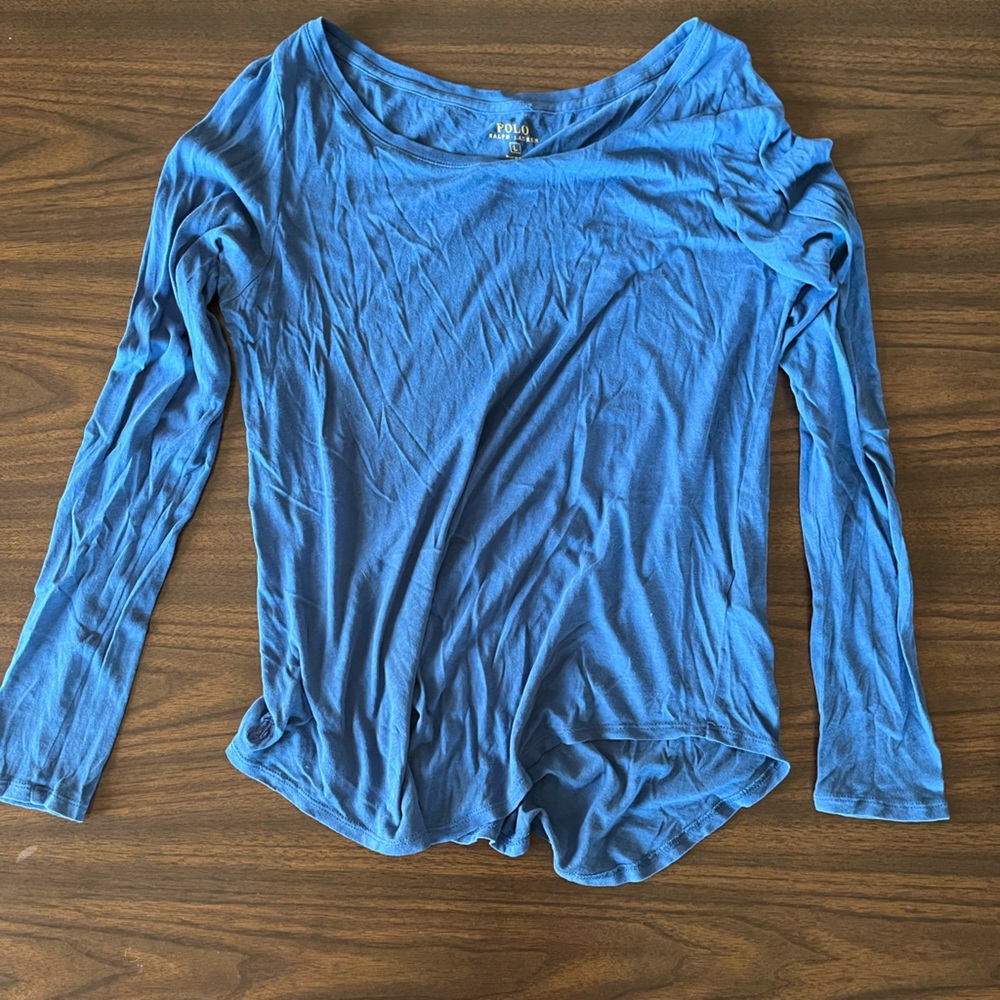 Ralph Lauren Polo Blue Lightweight Long Sleeve Top